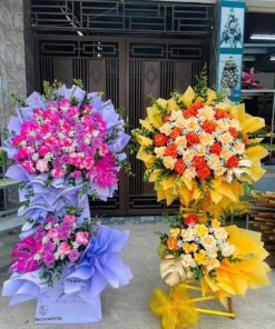 Nở Hoa Cùng Niềm Hạnh Phúc: Kệ Hoa Chúc Mừng Đánh Dấu Ngày Quan Trọng