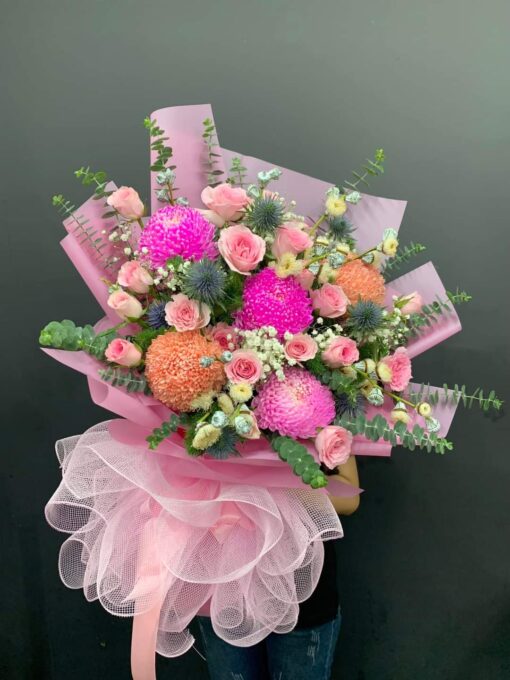 Tạo Nên Nghệ Thuật: Bó Hoa Tươi Độc Đáo
