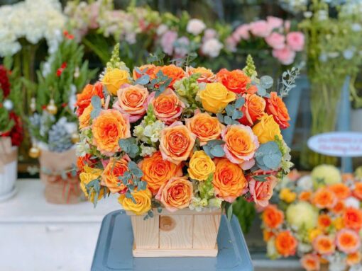 Sự Quý Phái Của Giỏ Hoa Tươi Độc Đáo 01