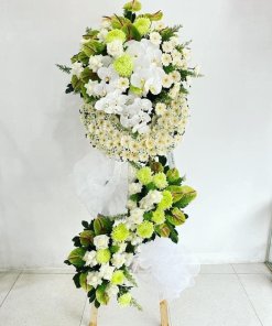 Lẵng Hoa Chia Buồn Nhẹ Nhàng