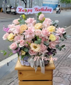 Lẵng hoa tặng sinh nhật, khai trương