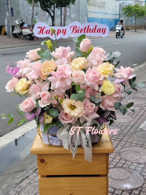 Lẵng hoa tặng sinh nhật, khai trương