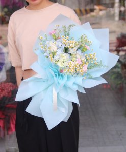 Bó hoa tú cầu kết hợp tana phối màu đẹp