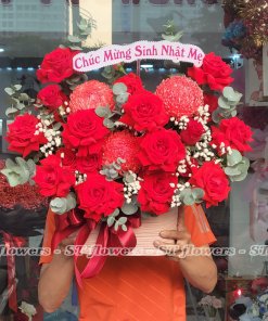 Lẵng hoa chúc mừng sinh nhật, khai trương.