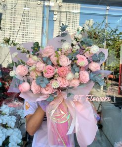 Bó hoa bánh bèo sinh nhật