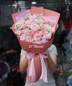 Bó hồng phong cách hiện đại