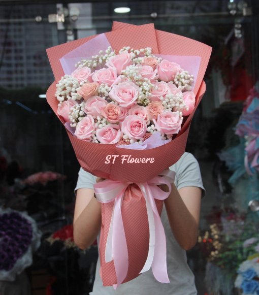 Bó hồng phong cách hiện đại